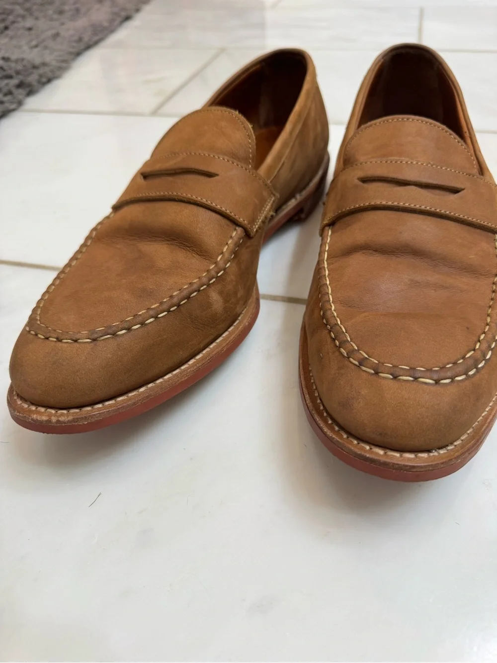 Allen Edmonds Brown Leather Loafers - SIZE 15